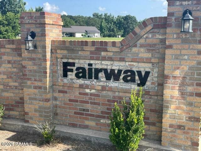 Fairway sign