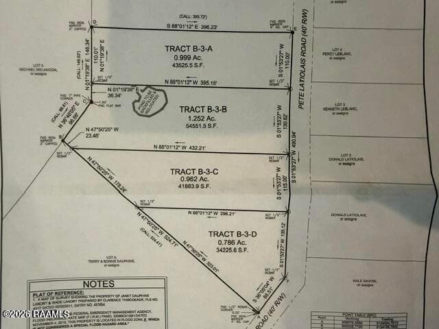 Tbd Pete Latiolais  (Tract B-3-C) Road, Breaux Bridge, LA, 70517