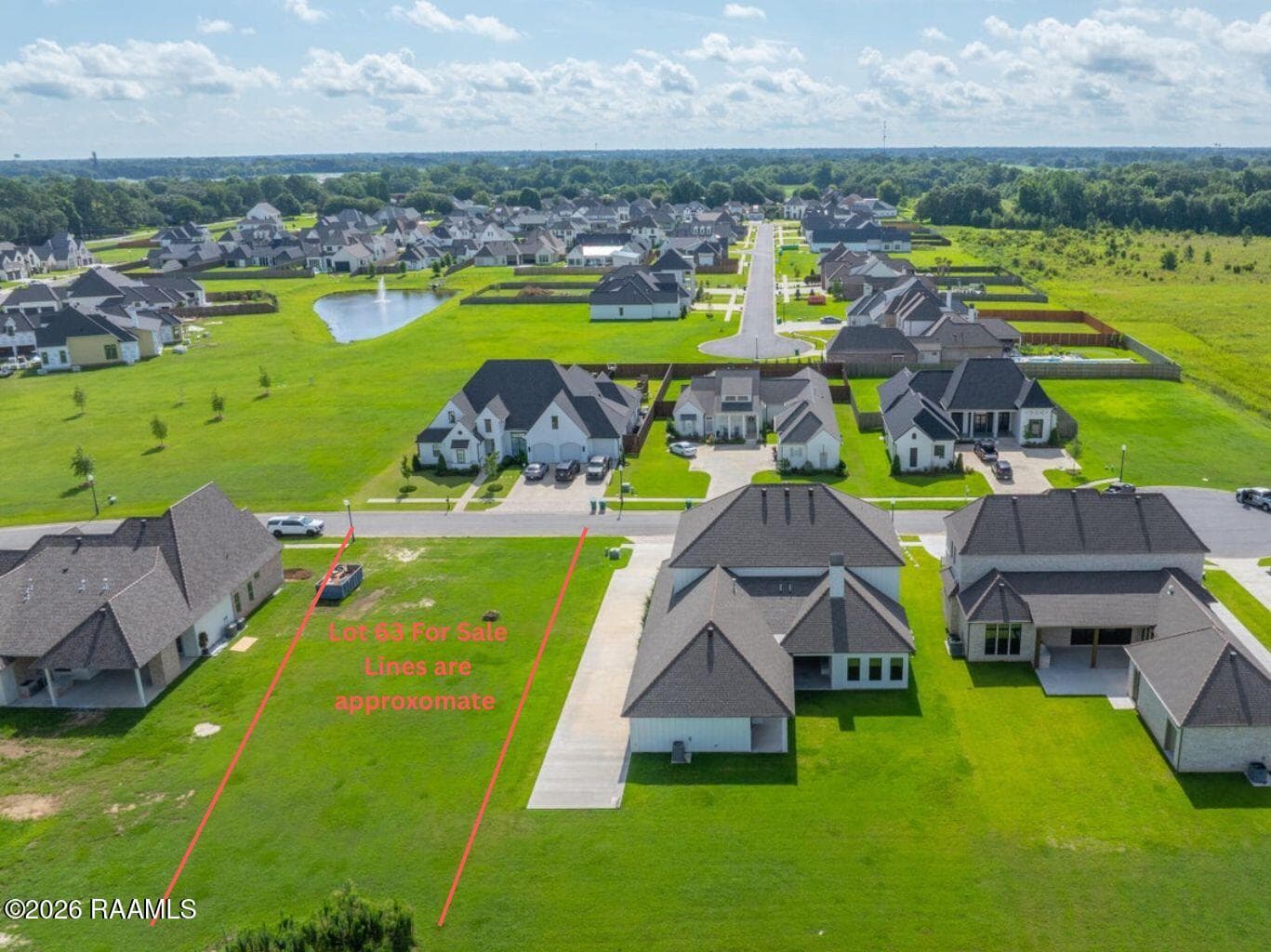 Lot 63 For Sale Lines are approxomate (1