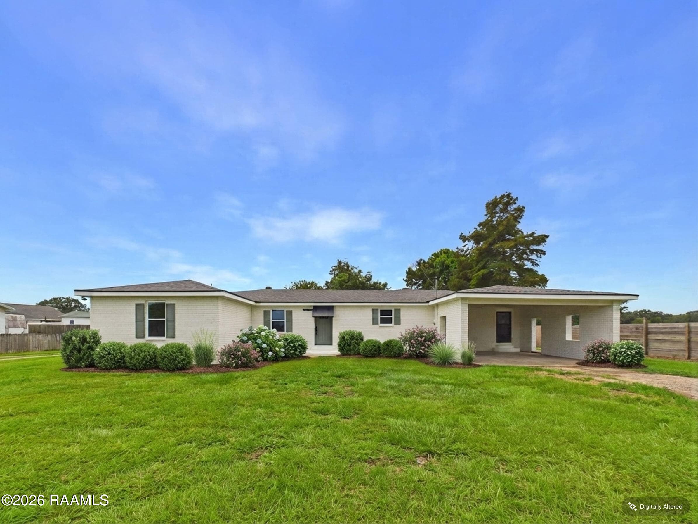 Front Exterior Virtually Landscaped